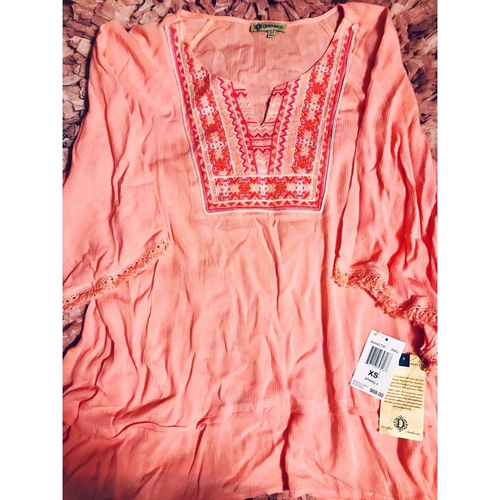 NWT Democracy Spring Fringe Tunic 🌺 - Picture 3 of 3